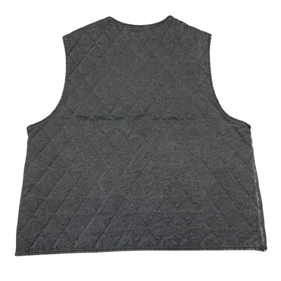 Nike Jordan Flight Heritage Insulated Vest Grey Black Men's Sz Large DV7565-010 - Picture 5 of 7